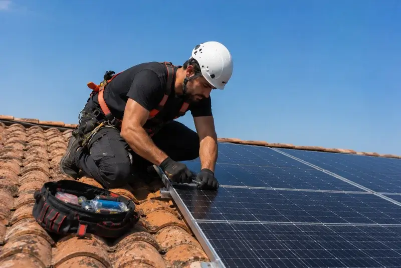 Maintenance et monitoring de panneaux solaires à la Côte-d'Arbroz